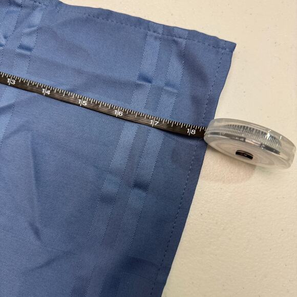 Food Network Stain-Resistant Microfiber Check Napkin Blue Set of 8 Fabric Cloth - Picture 4 of 5